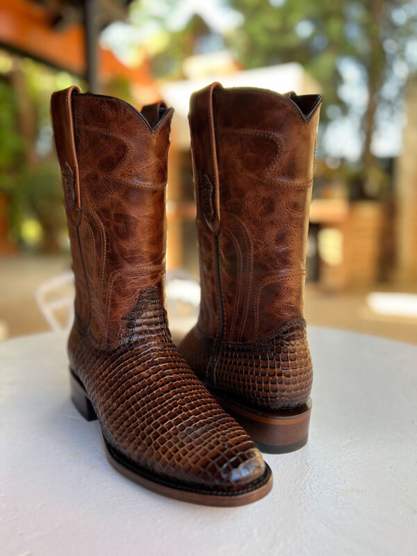 Bota de Piel de Mamba Miel