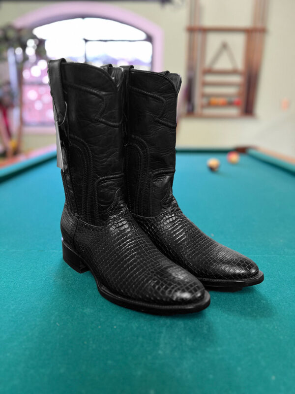 Bota de Piel de Mamba Negra - Imagen 4