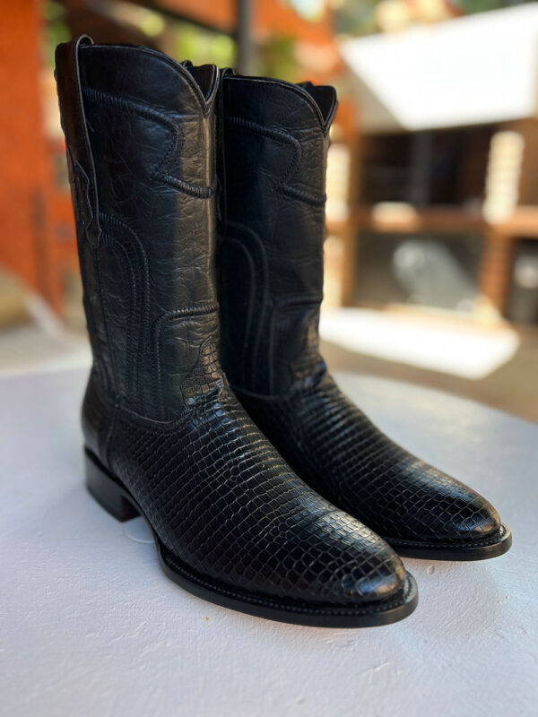Bota de Piel de Mamba Negra - Imagen 3